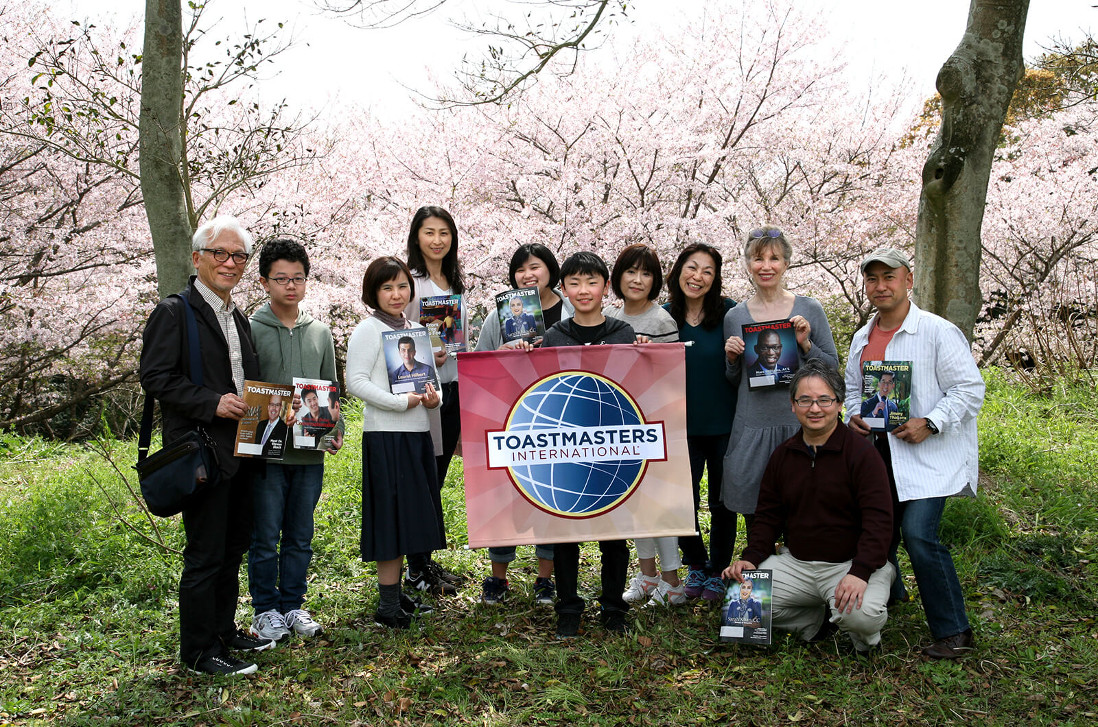 Sasebo Fleet Activities Toastmasters in Sasebo, Nagasaki, Japan, hold a special Table Topics session in Hananomori Park on April 1 to celebrate the annual “Hanami” tradition of meeting under the cherry blossoms in the springtime.