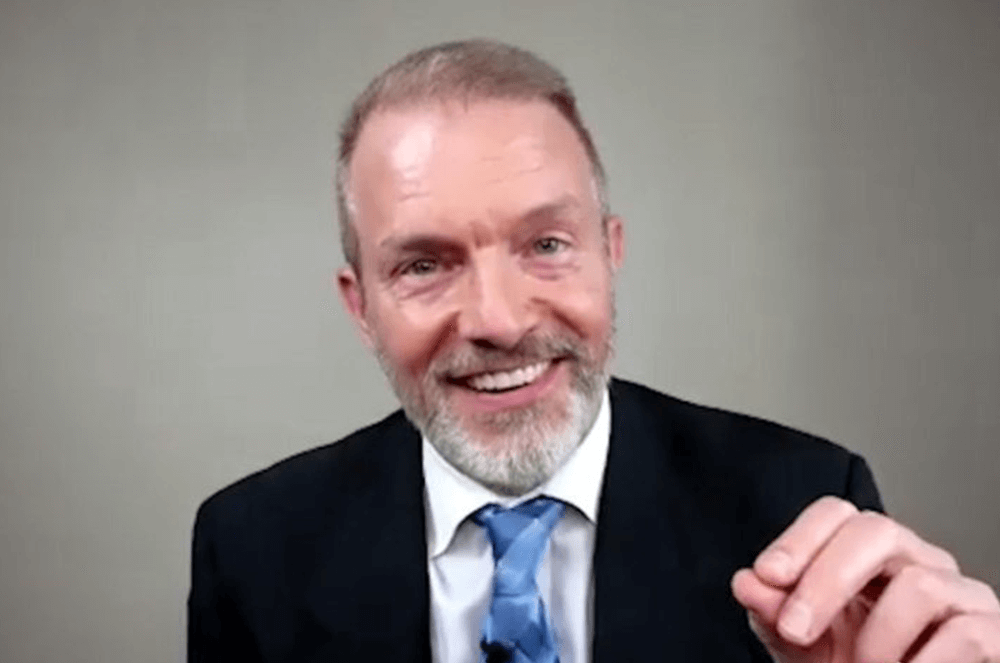 Toastmasters International, Mike Carr, 2020 World Champions of Public Speaking, online-only contest, man gesturing while speaking on camera