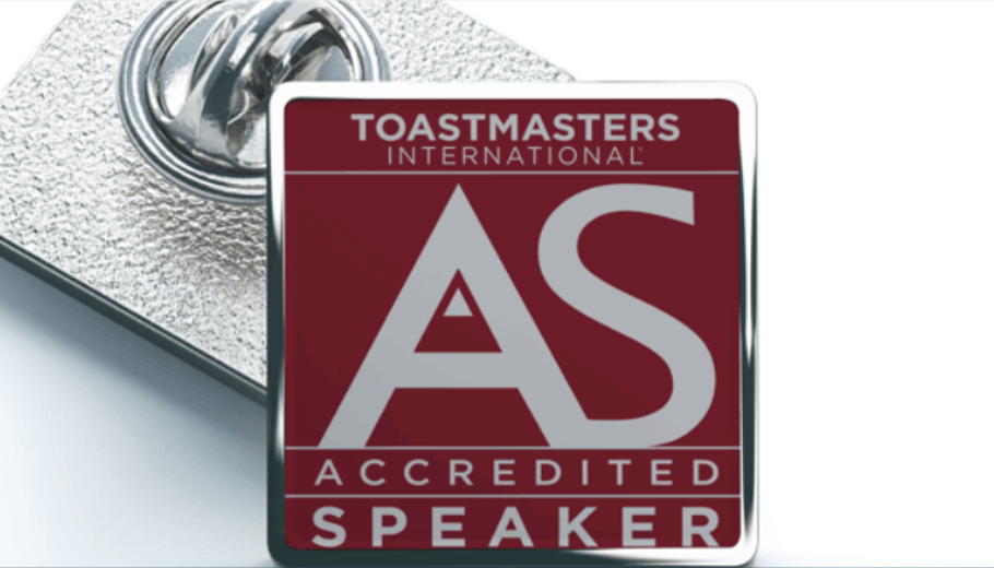 Accredited Speaker pin